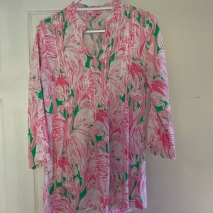 Lilly Pulitzer floral tunic blouse